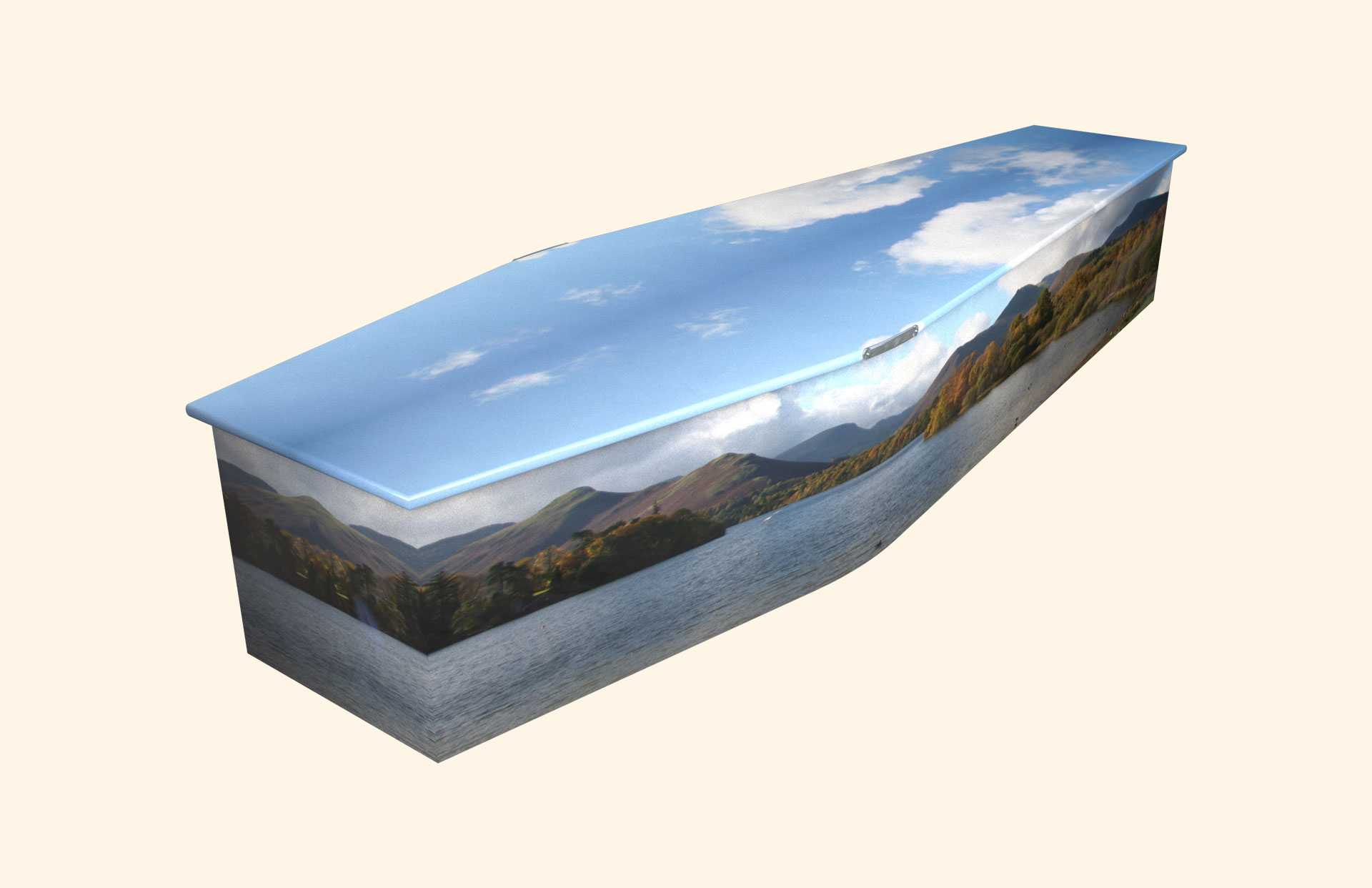 Keswick design on a traditional coffin